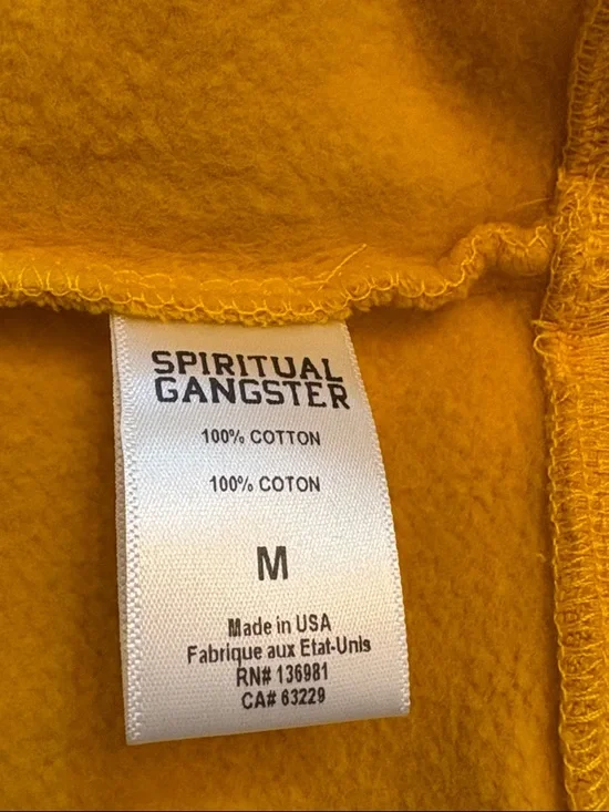 Spiritual Gangster Trip La Brea Crewneck Sweatshirt Sunny Size Medium NWT - Picture 8 of 9